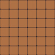 Classic tweed plaid style pattern. Geometric check print in brown and blue color. Classical English background Glen plaid for textile fashion design.