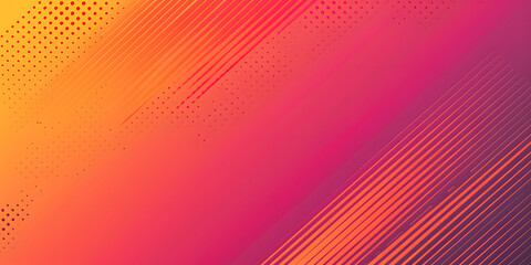 Canvas Print - Vivid gradient with noise from neon orange to bright fuchsia, electric and bold, for energetic sports brands or youth-centric tech gadgets 