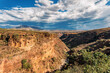 Beautifu highland landscape in Amhara Region. Ethiopia wilderness landscape, Africa.