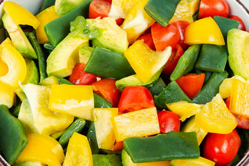 Wall Mural - Runner beans salad