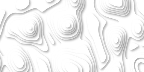 Abstract white paper detailed  marble texture with topographic contour map subtle vector background surfaces design uses as brochure, poster, wallpaper background and realistic business.