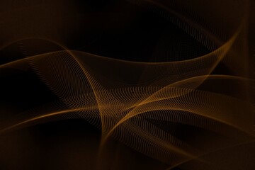 A orange and black wave background