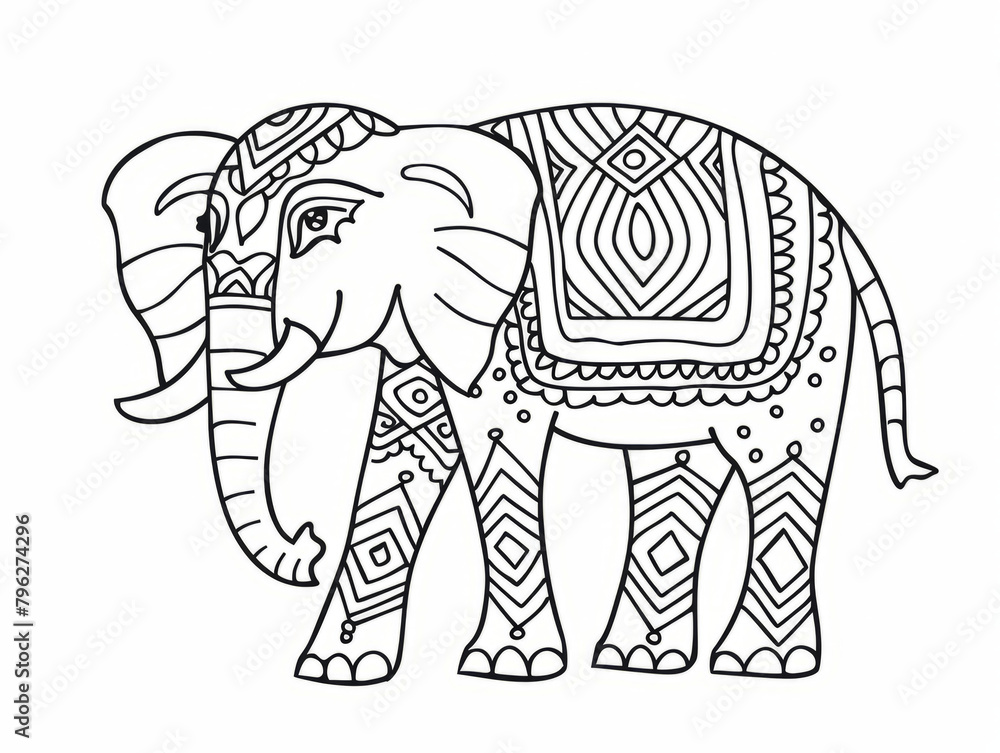 Coloring Pages for Kids, Preschoolers, Simple Coloring Book