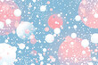 Floating Bubbles in Pastel Sky, Dreamy Bokeh Effect