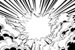 Comic Burst Explosion, Monochrome Bang