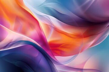 Wall Mural - Colorful abstract background Ready banner. With liquid bubble tissue effects