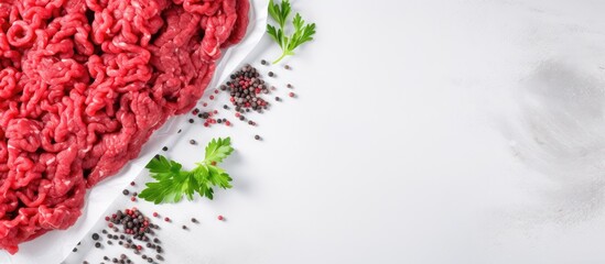 Canvas Print - Heart-Shaped Meat Dish garnished with parsley