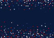 abstract starry background in red white and blue colours 