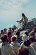 © Fotograf - A group of people enjoying the view from a mountain top. Perfect for travel and adventure concepts