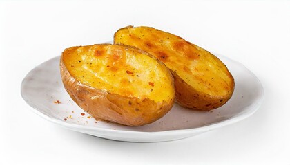 Baked potatoe on a plate