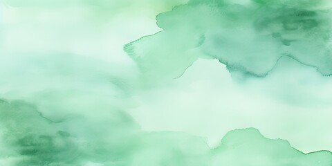 Wall Mural - Mint Green watercolor background texture soft abstract illustration blank empty with copy space 