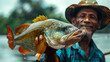 Man Holding Large Fish
