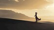 © Jugoslav - Silhouette of a woman in a desert