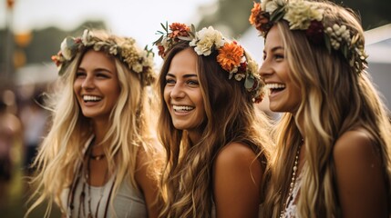 Wall Mural - a group of women smiling