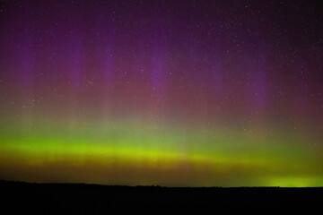 Aurora borealis in northern lights, Lithuania