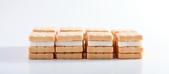 Sticker - Biscuits arranged in sugar rectangles on a bright backdrop