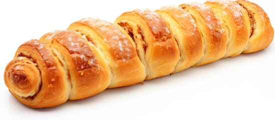 Poster - Pastry with Long Crust on White Surface