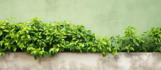 Aufkleber - A planter against a green wall