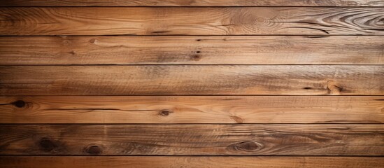 Canvas Print - Close up of a stained wooden wall