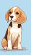 Beagle sticker animal mammal puppy.