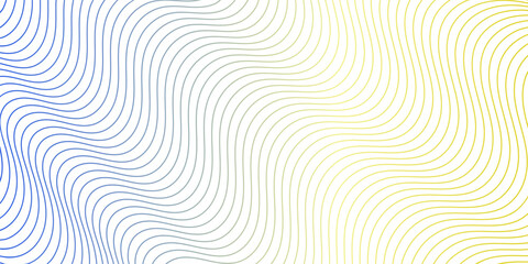 Wall Mural - gradient zig-zag lines on transparent background - yellow, blue