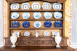 Old pottery collection, antique Italian porcelain, retro decoration from '800.