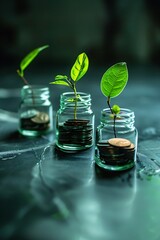 Aufkleber - Set your sights on financial goals, invest for success