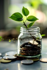 Aufkleber - Set your sights on financial goals, invest for success