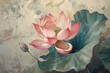 Lotus painting blossom flower