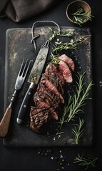 Wall Mural - meat on a cutting board