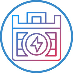 Poster - Battery Icon Style