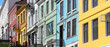 Wooden facades in an old street in Bergen, Norway
