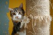 © stardadw007 - Vivid imagery of cats using scratching posts or various surfaces, a testament to their natural instinct to maintain their claws
