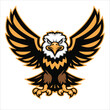 A brave eagle mascot illustration