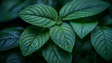 Wall Mural - Leaves in nature.