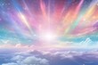 © Rawpixel.com - Holographic sky background rainbow backgrounds sunlight.