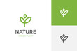 growing leaf logo icon design. growth leaf vector logo symbol illustration simple design