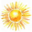 Namalowane słońce ilustracja