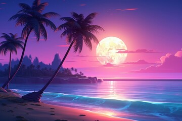 Beach outdoors nature night