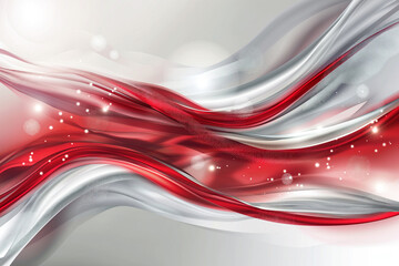 Wall Mural - Abstract business background with abstract red and silver elements