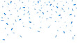 © Ardkyuu - Blue confetti isolated on white background. Festive confetti decoration element. Vector illustration