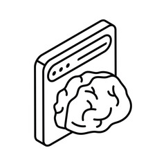 Wall Mural - get this amazon icon of artificial intelligence in modern isometric style