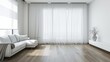 Use minimalistic window treatments like roller blinds or sheer curtains.