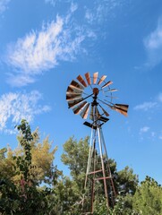 Wall Mural - A windmill turning in the breeze