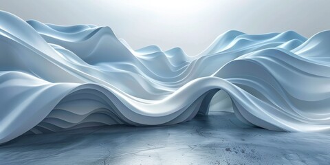 Wall Mural - a white and blue image of a snowy mountain with a blue sky