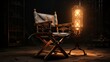 Directors Chair with Lights.