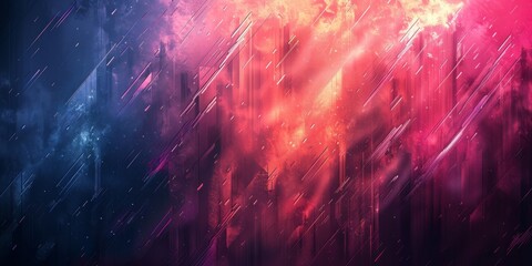 Poster - A colorful, abstract background with a blue and red gradient