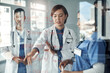© peopleimages.com - Doctor, nurse and team work on glass board for medical solution, brainstorming or problem solving of patient injury. Healthcare surgeon or women talking, training or giving advice of orthopedic steps