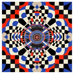 Chess art abstract pattern.