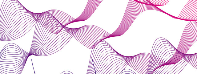 Fototapete - Abstract colorful wave circle line on transparent background modern stream wave and wave curve round lines background. Vector business Illustration pattern of lines in transparent background